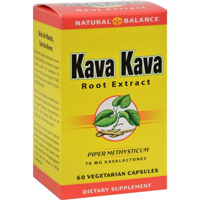 "Natural Balance Kava Kava Root Extract - 60 Vegetarian Capsules Botanical Extracts"