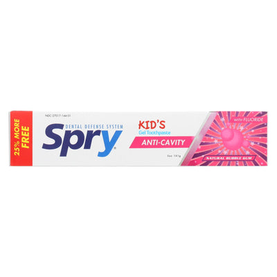 (Price/each)Spry Toothpaste - Kids - Bubblegum - Flouride - 5 oz